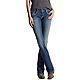 Ariat Women's R.E.A.L. Mid Rise Entwined Boot Cut Jeans                                                                          - view number 1 image