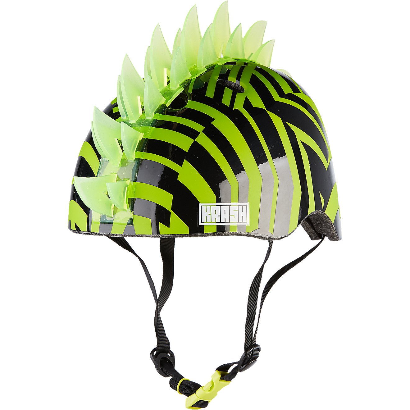 Krash Dazzle Green Mohawk Helmet with LED Lights Youth 8+ (54-58 cm)                                                             - view number 1