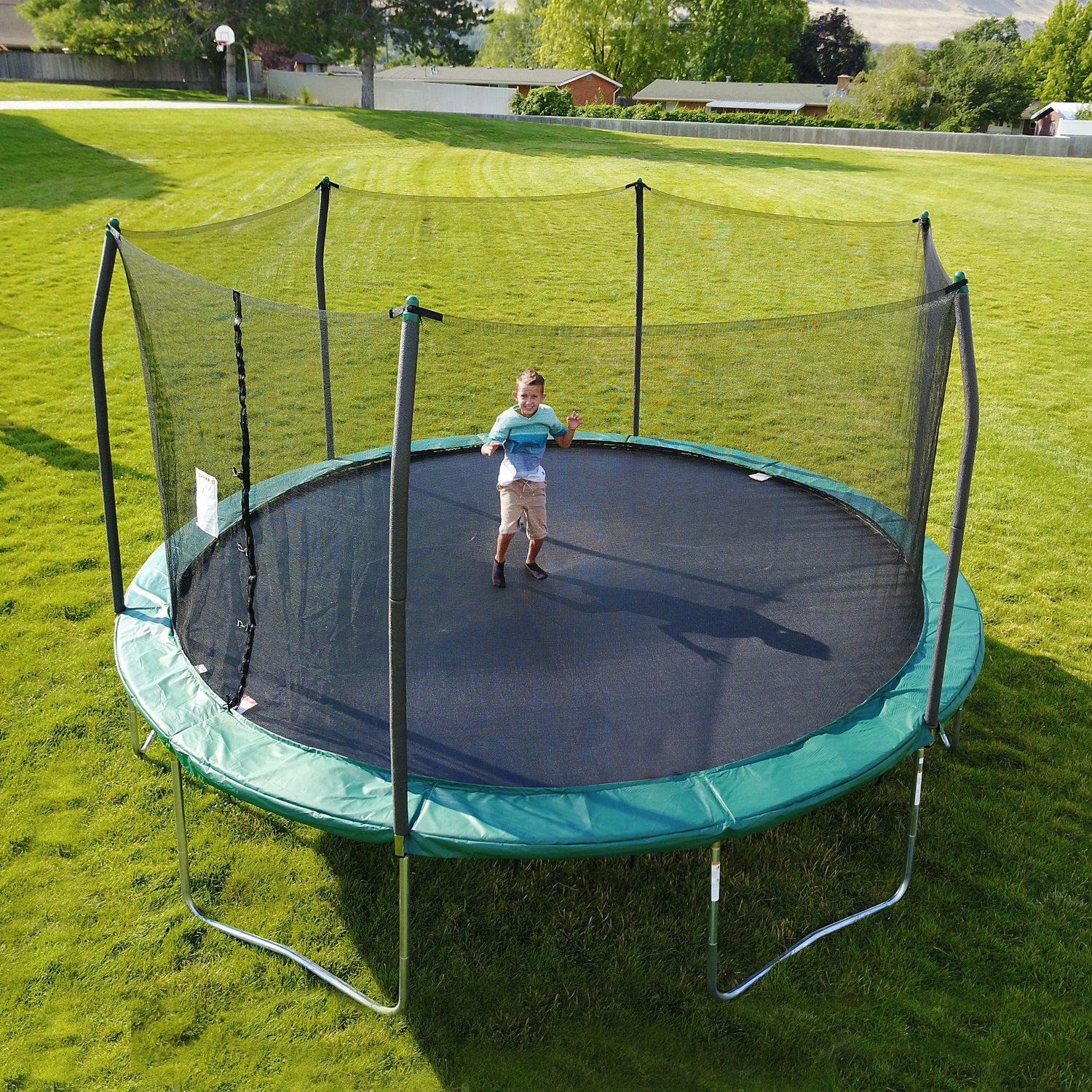 Skywalker Trampolines 15' Round Trampoline with Enclosure Academy