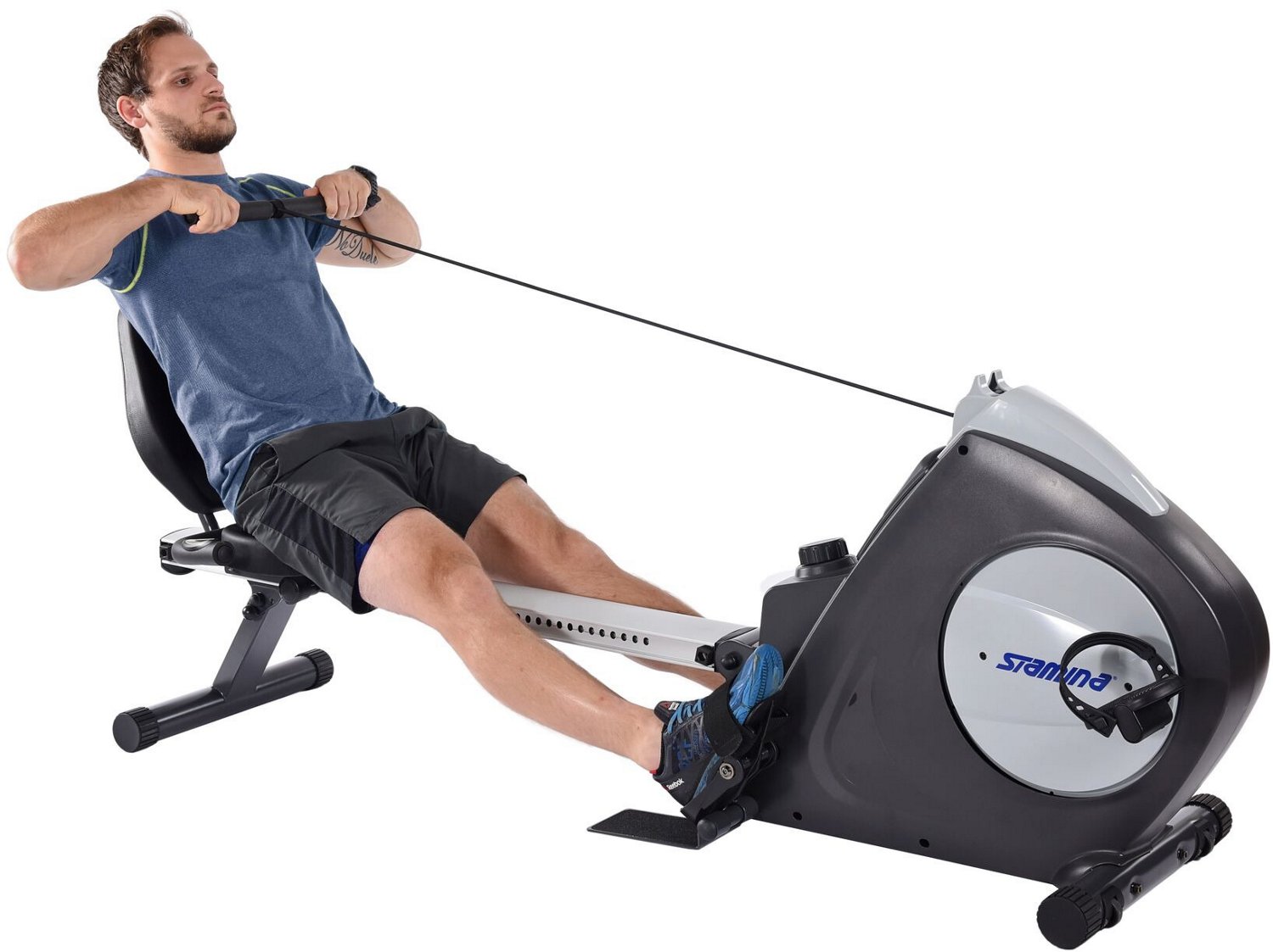 stamina deluxe conversion ii recumbent bike rower