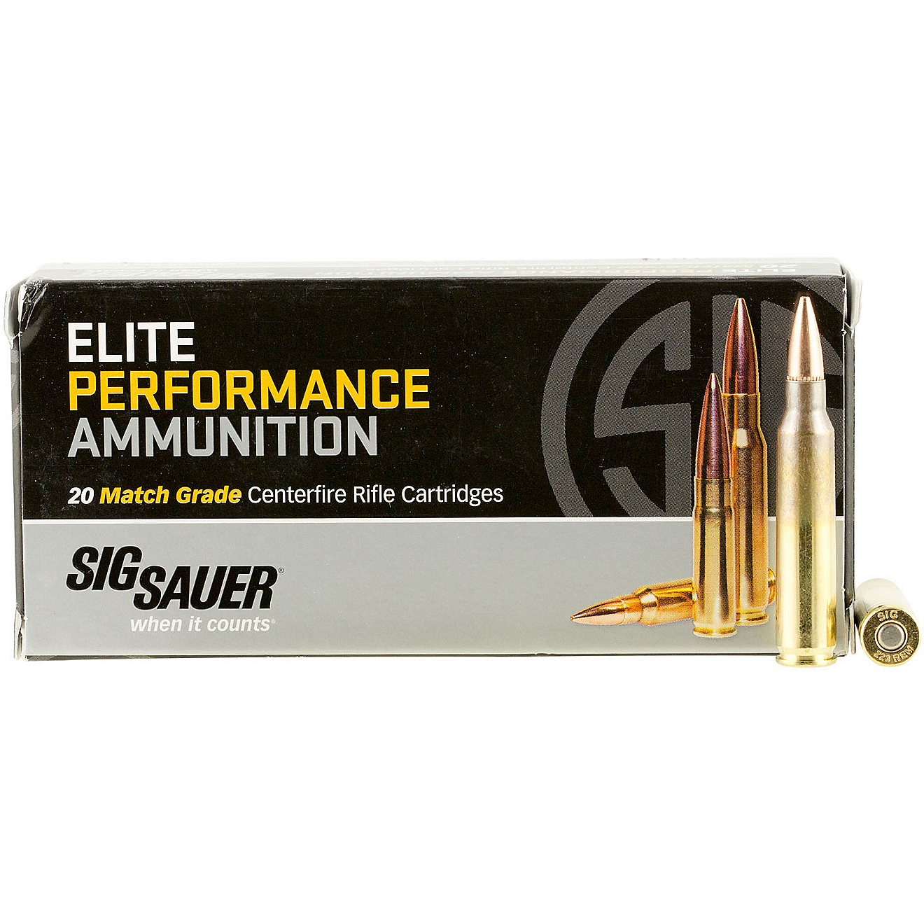 SIG SAUER Elite Performance Match Grade .223 Remington/5.56 NATO 77-Grain Centerfire Rifle Ammunitio                             - view number 1