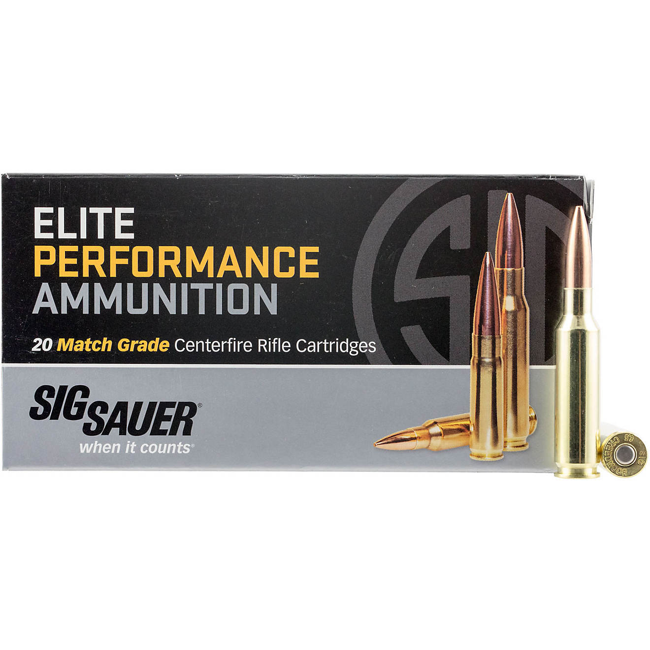 SIG SAUER Elite Performance Match Grade 6.5 Creedmoor 140-Grain Centerfire Rifle Ammunition                                      - view number 1