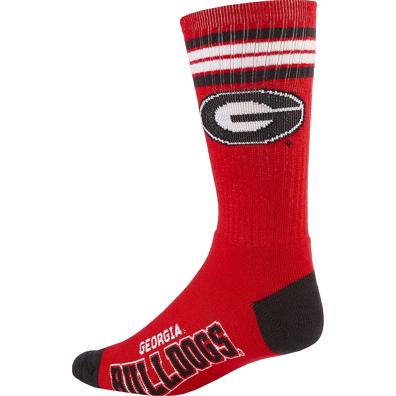 For Bare Feet Adults' University of Georgia 4-Stripe Deuce Socks                                                                 - view number 2