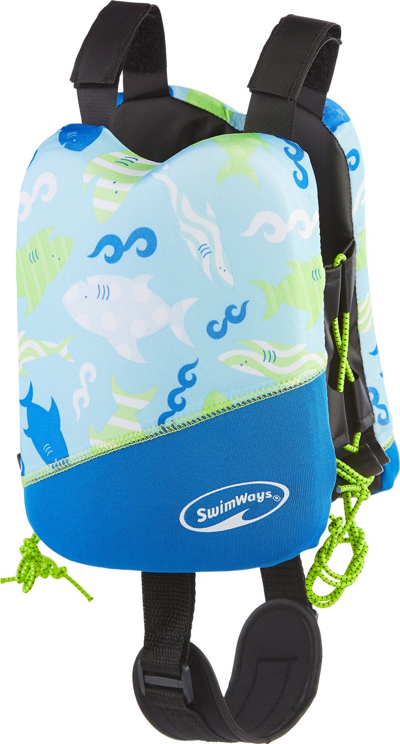 SwimWays Medium Shark Power Swimr Graduated Swim Training Vest Academy