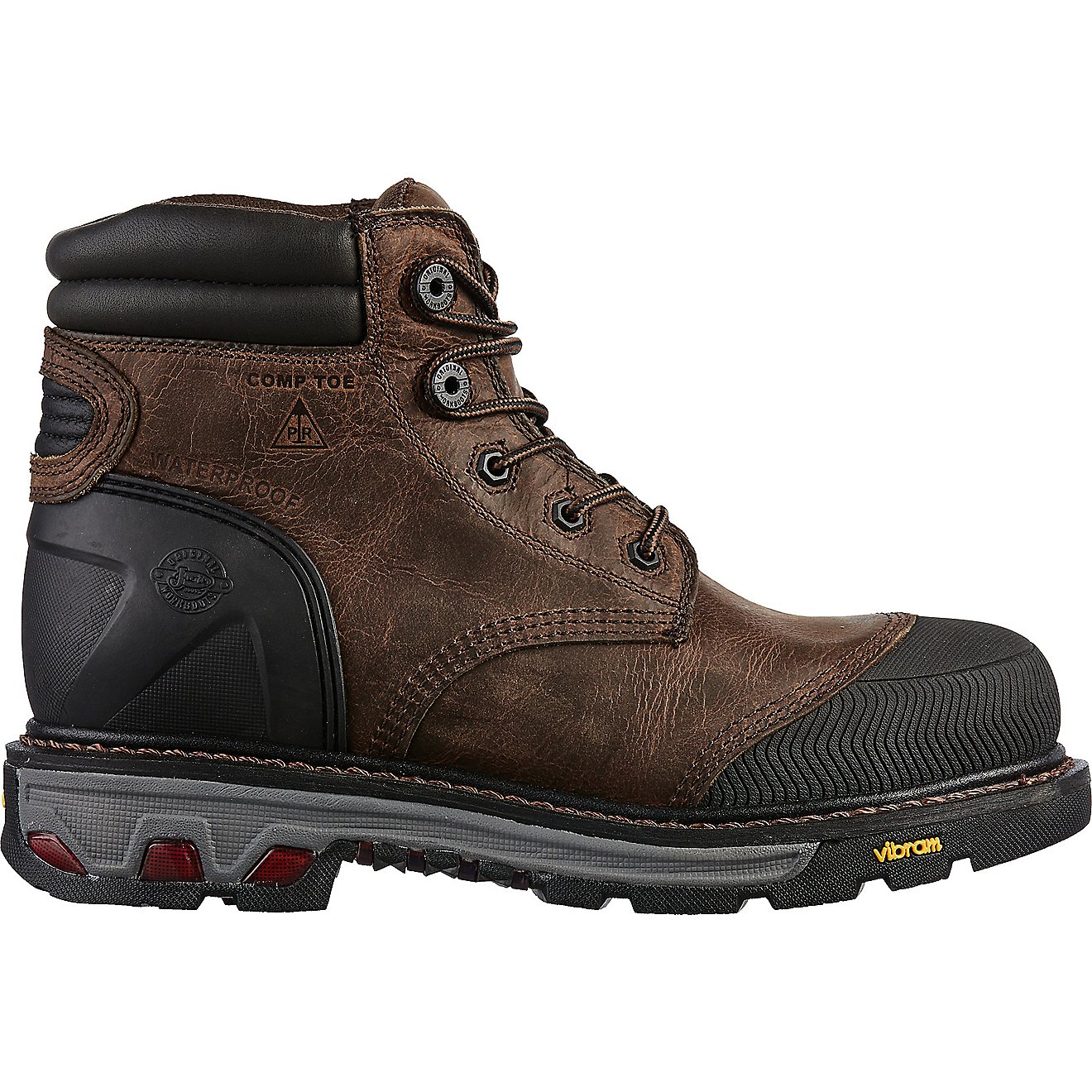 Justin Men's Commander-X5 Warhawk EH Composite Toe Lace Up Work Boots                                                            - view number 1
