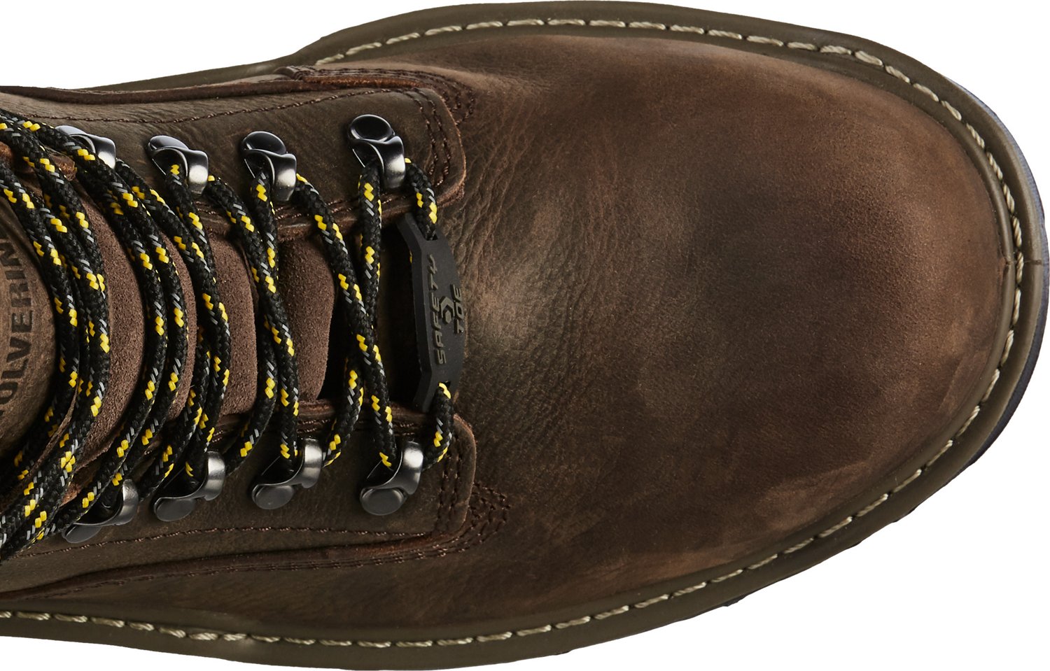 wolverine steel toe lace up boots