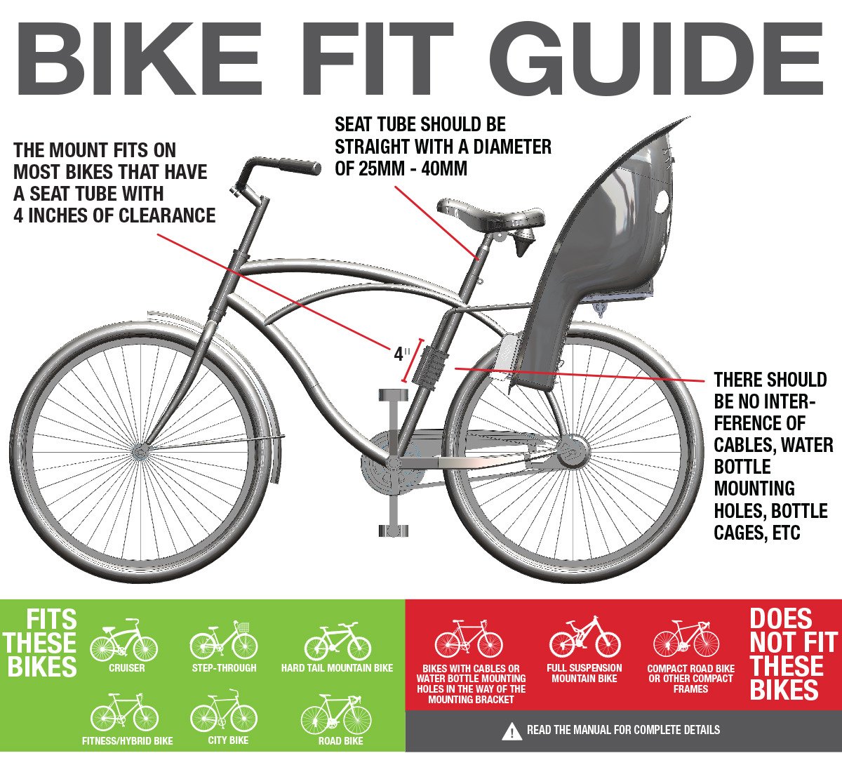 bell bike seat manual