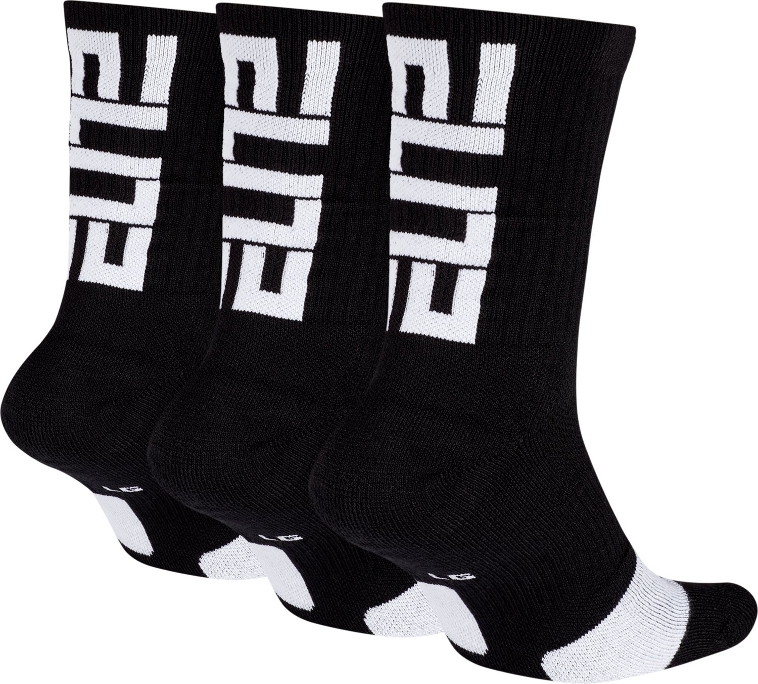 Nike Elite Basketball Crew Socks 3 Pack | Academy nike elite socks blue and red