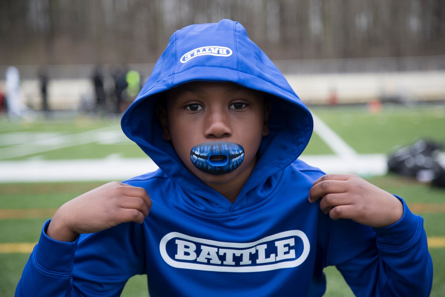 Battle Adults' XRay Oxygen Football Mouth Guard Academy