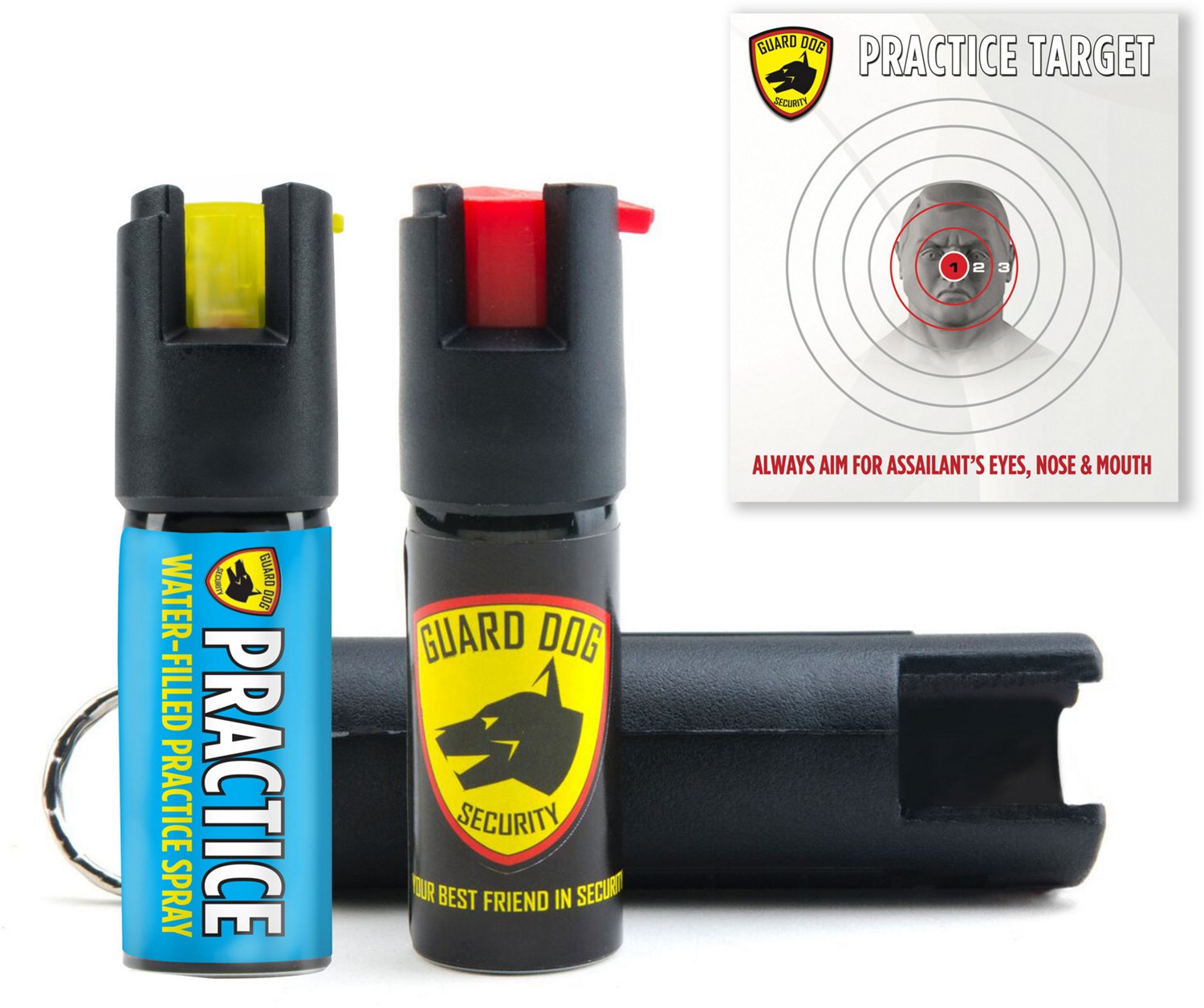Guard Dog Security Hardcase Pepper Spray And Practice Spray Academy