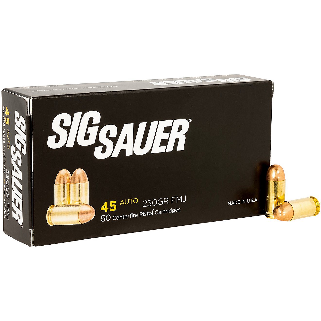 SIG SAUER Elite Performance Ball Full Metal Jacket .45 ACP 230-Grain Centerfire Handgun Ammunition                               - view number 1