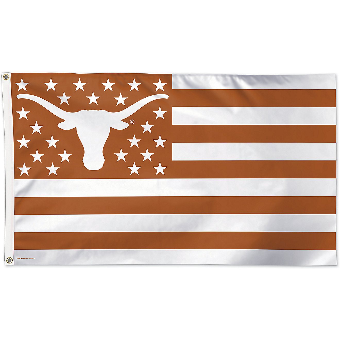 WinCraft Texas Longhorns Stars and Stripes Deluxe Flag                                                                           - view number 1
