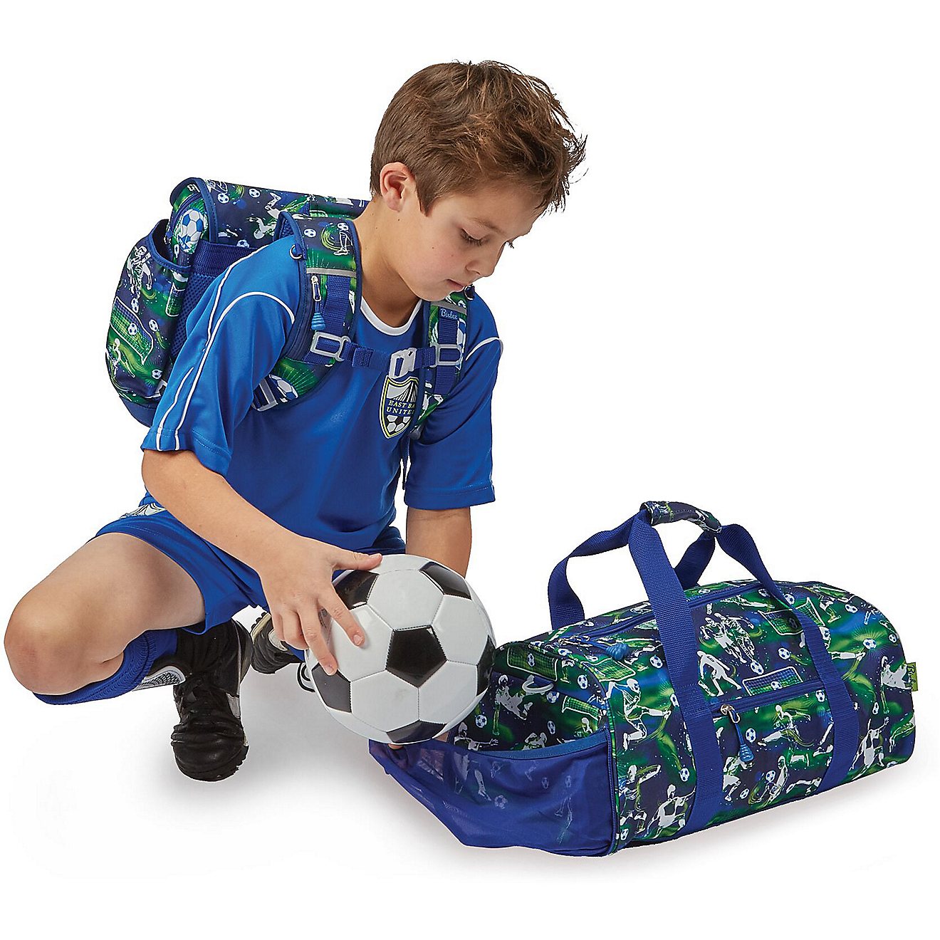 Bixbee Kids' Soccer Star Large Duffel Bag With Ball Pouch                                                                        - view number 3