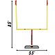 Franklin 8 ft 6 in x 5 ft 6 in Authentic Steel Football Goal Post                                                                - view number 3 image