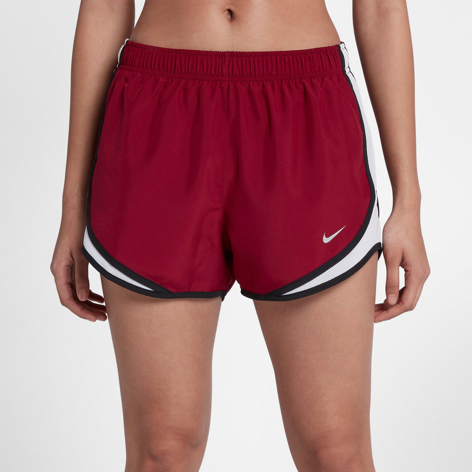 red nike shorts