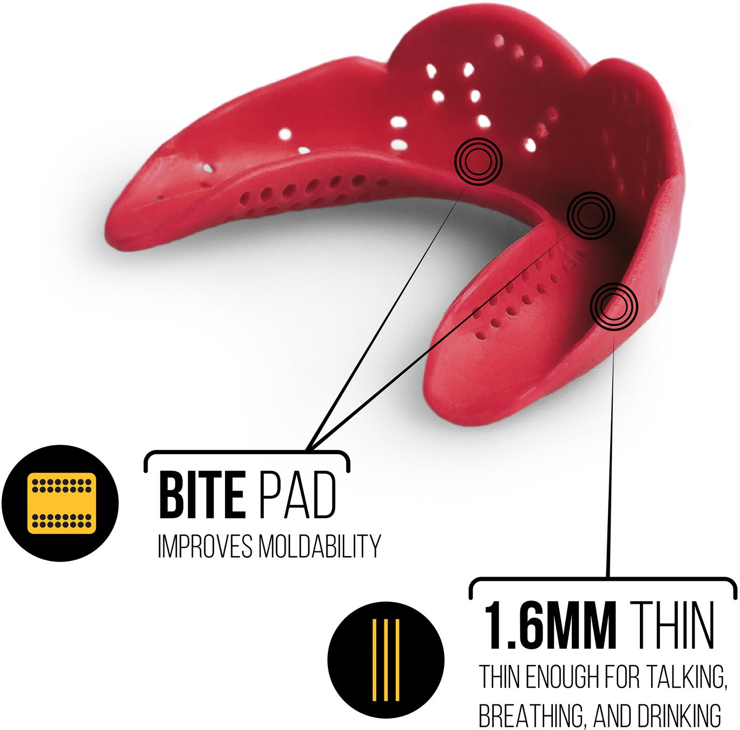 SISU Adults' Next Gen Aero Lacrosse Mouth Guard Academy