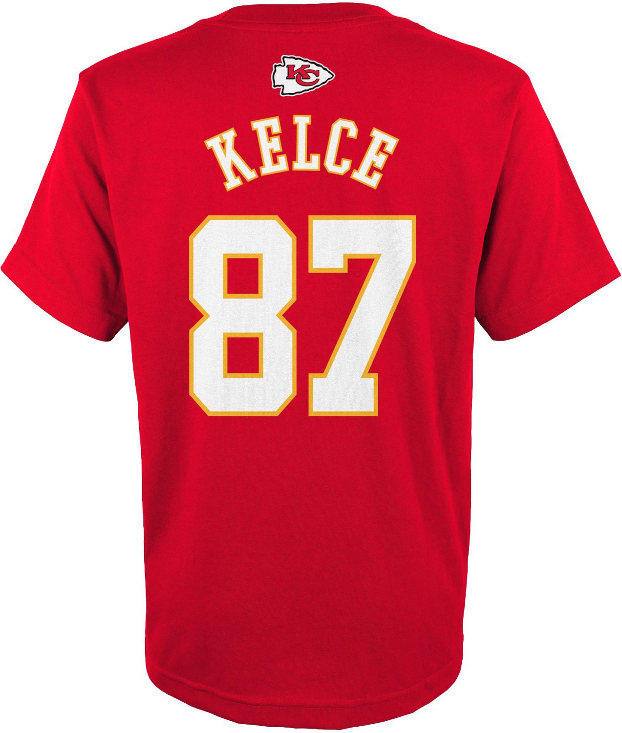 NFL Boys' Kansas City Chiefs Travis Kelce 87 Mainliner Tshirt Academy