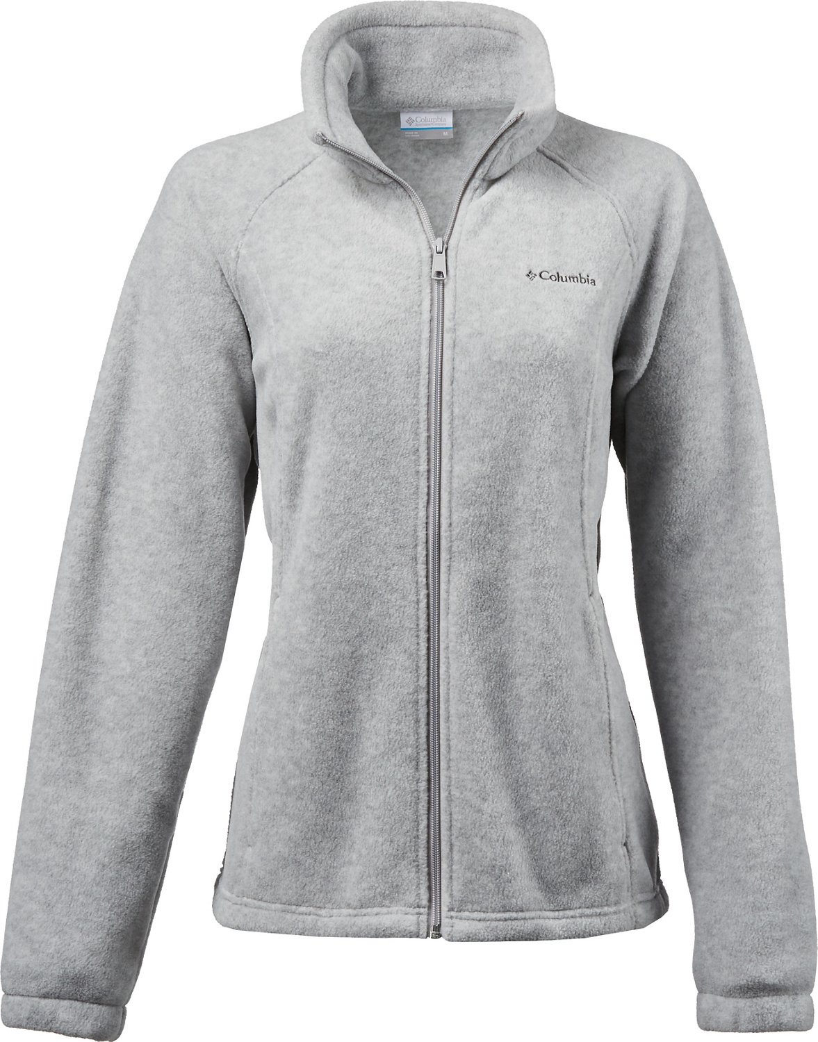 gray columbia fleece jacket