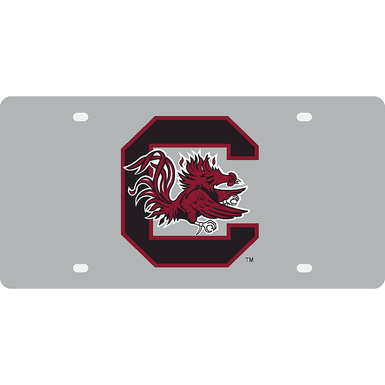 WinCraft University of South Carolina Acrylic Mirror Logo License Plate                                                          - view number 1