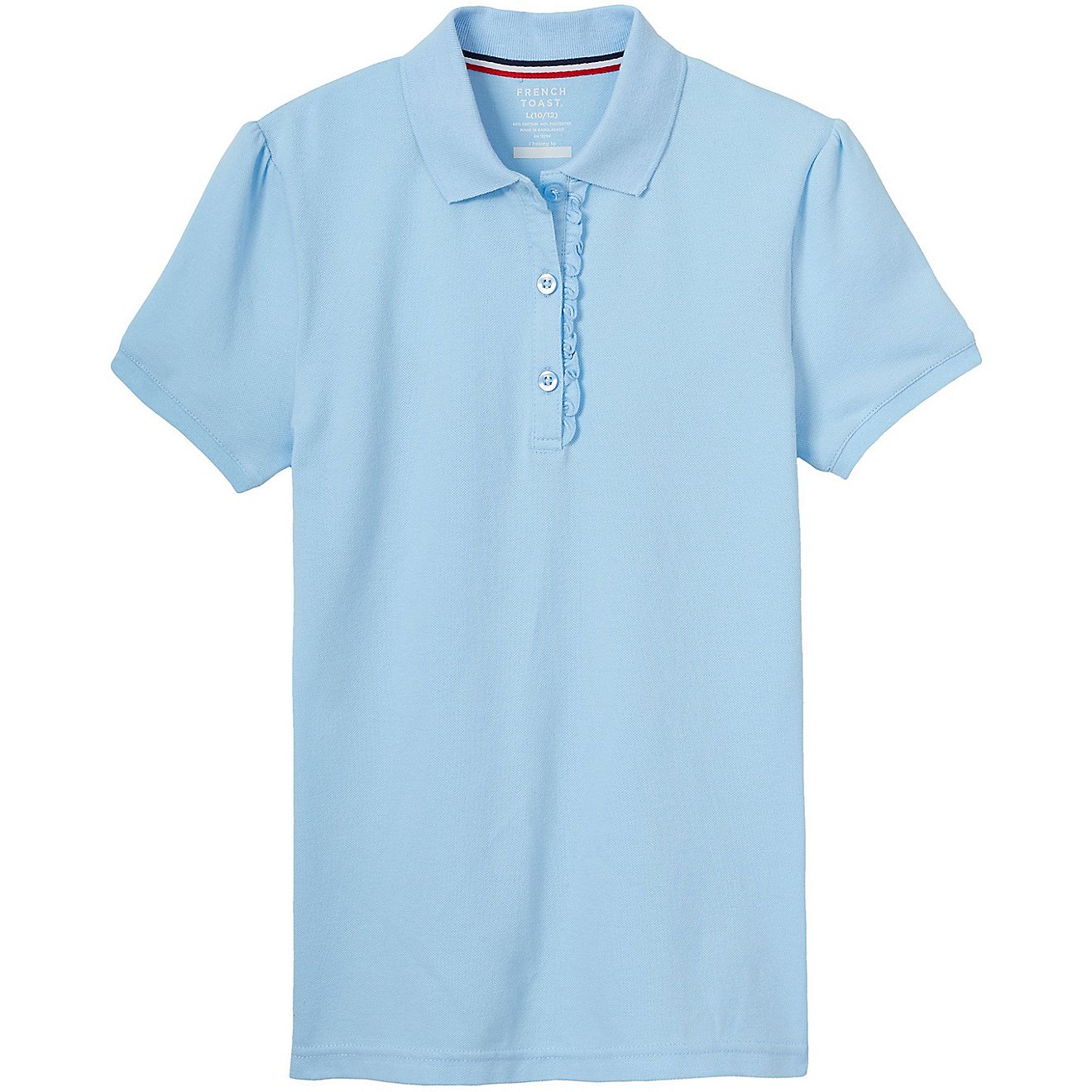French Toast Girls' Ruffle Polo Shirt                                                                                            - view number 1