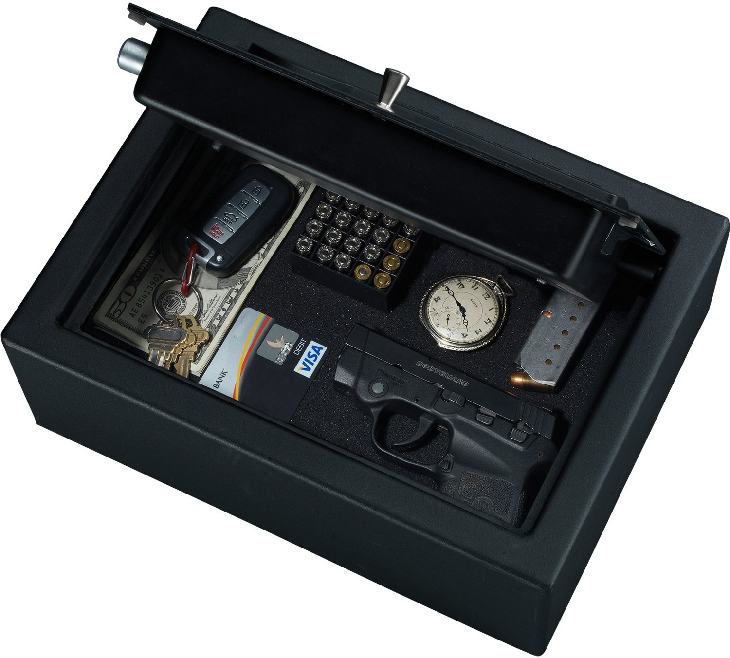 Stack On 2 Handgun Personal Drawer Safe With Electronic Keypad And