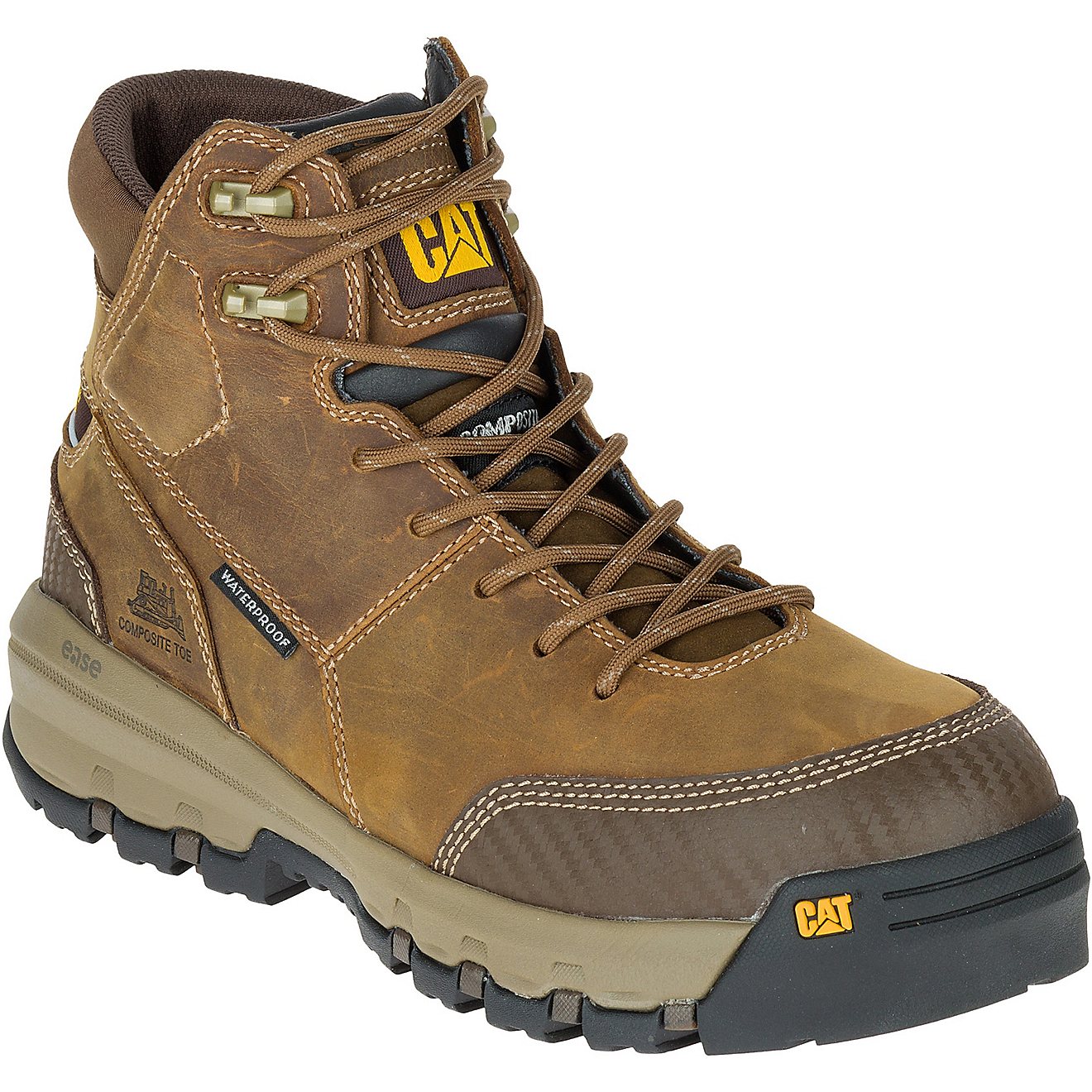 Cat Footwear Men's Device EH Composite Toe Lace Up Work Boots                                                                    - view number 2