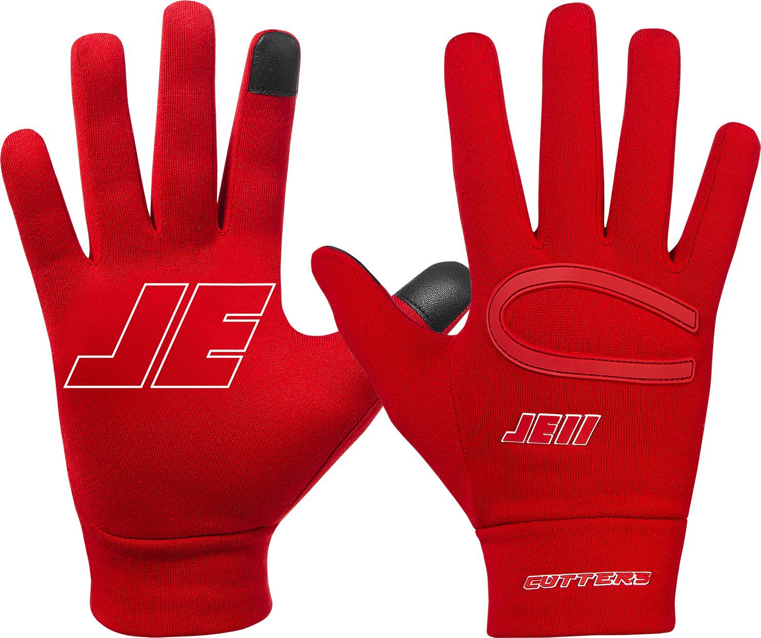 Cutters Adults' JE11 Fan Series Fleece Football Gloves Academy