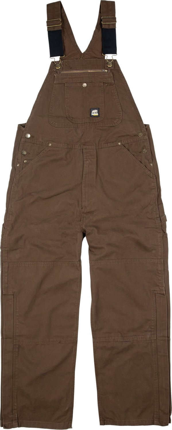 Berne Men's Unlined Washed Duck Bib Overalls Academy