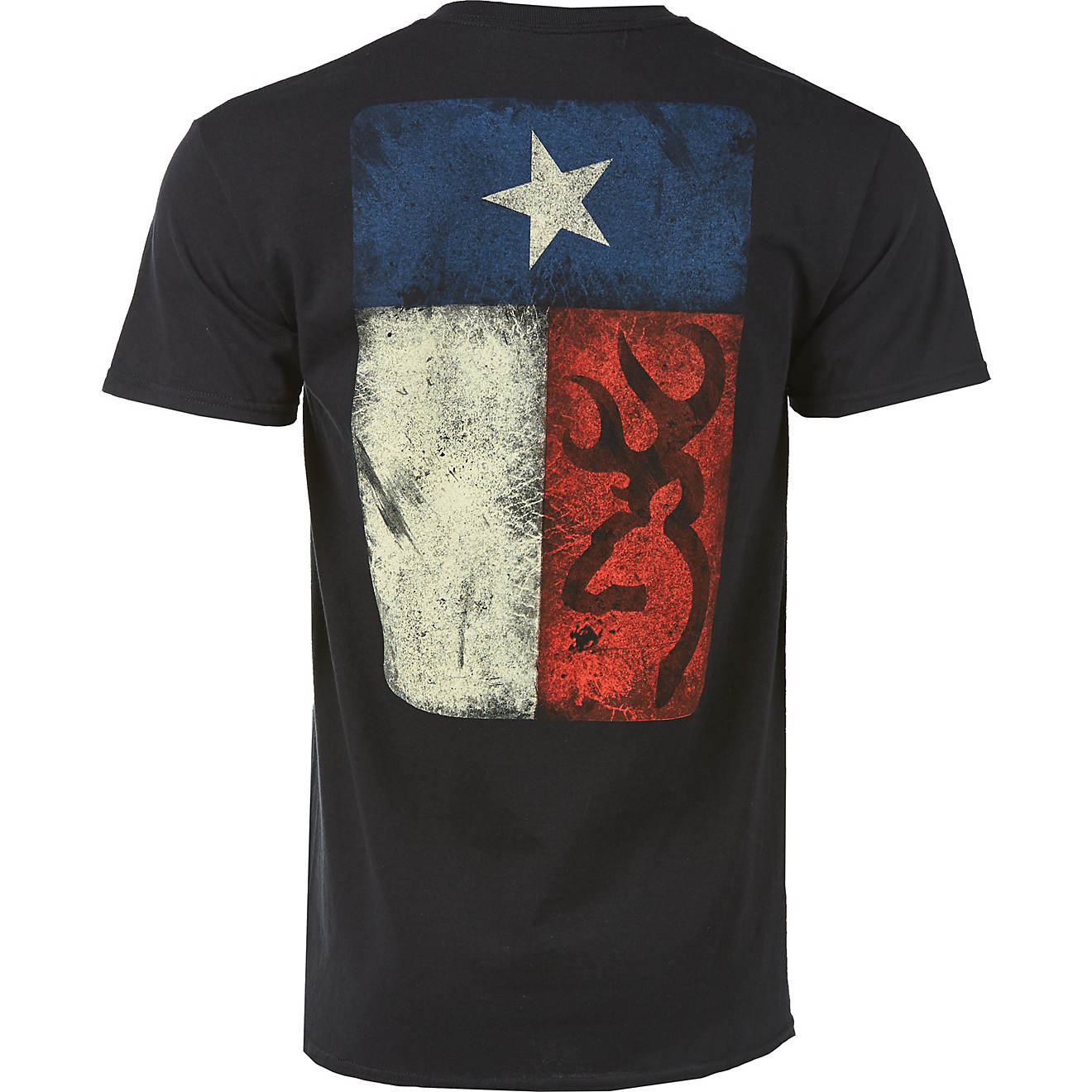 Browning Men's Classic Distressed Texas Flag T-shirt                                                                             - view number 1