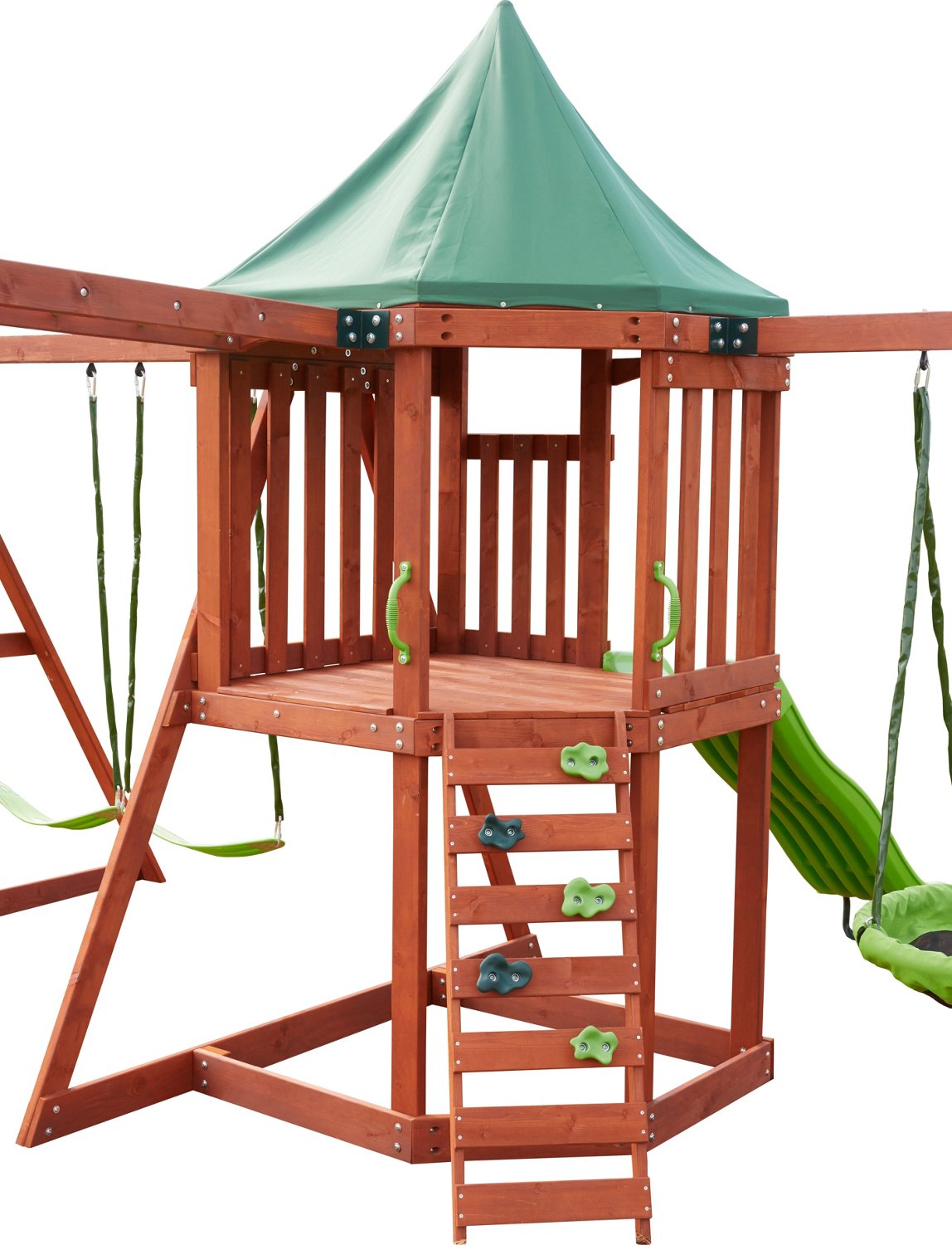 Agame Paradise Peak Wooden Swing Set