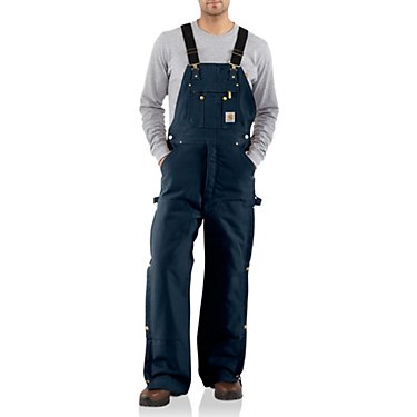 Carhartt Men's Quilt Lined Zip to Thigh Bib Overalls