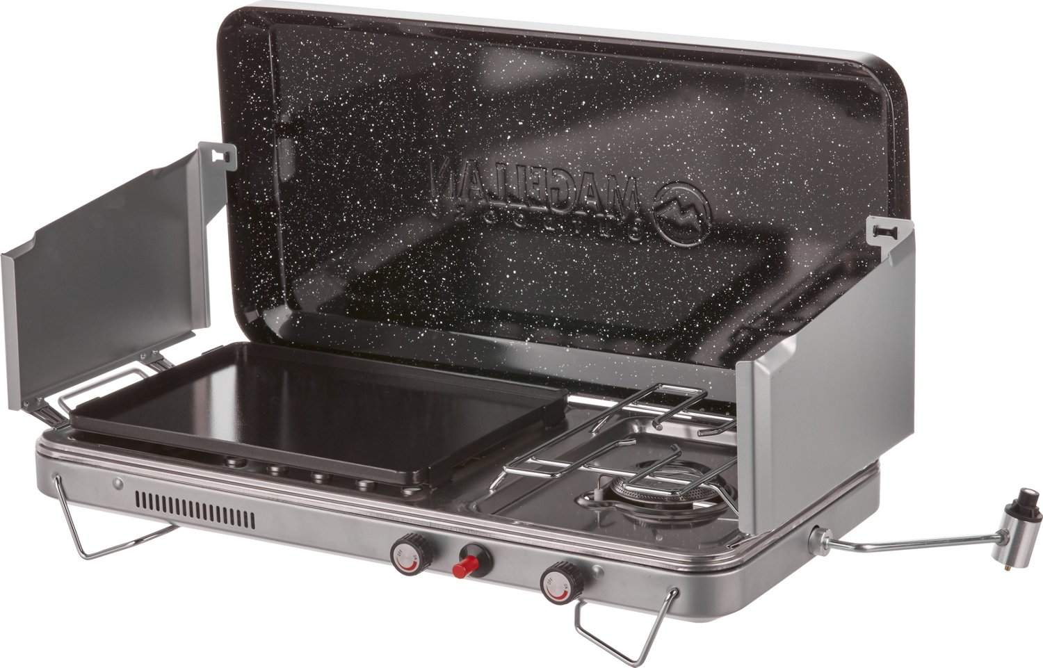 Magellan Outdoors Two Burner Stove With Griddle Academy