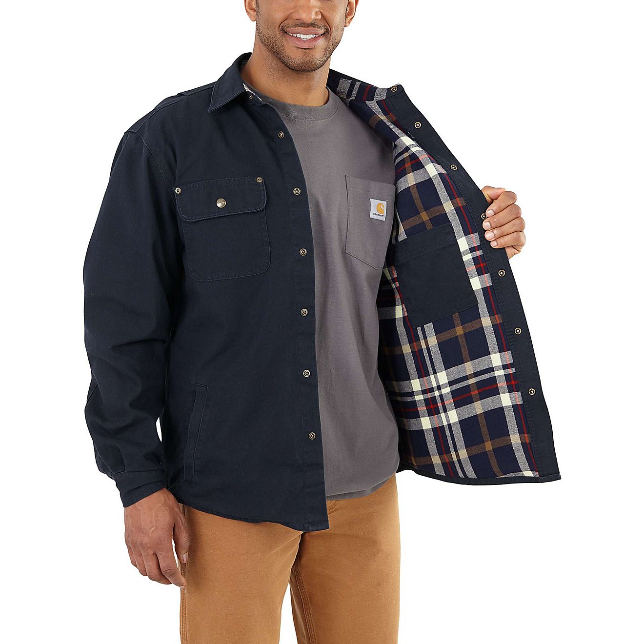 Carhartt Men's Weathered Canvas Shirt Jac                                                                                        - view number 3
