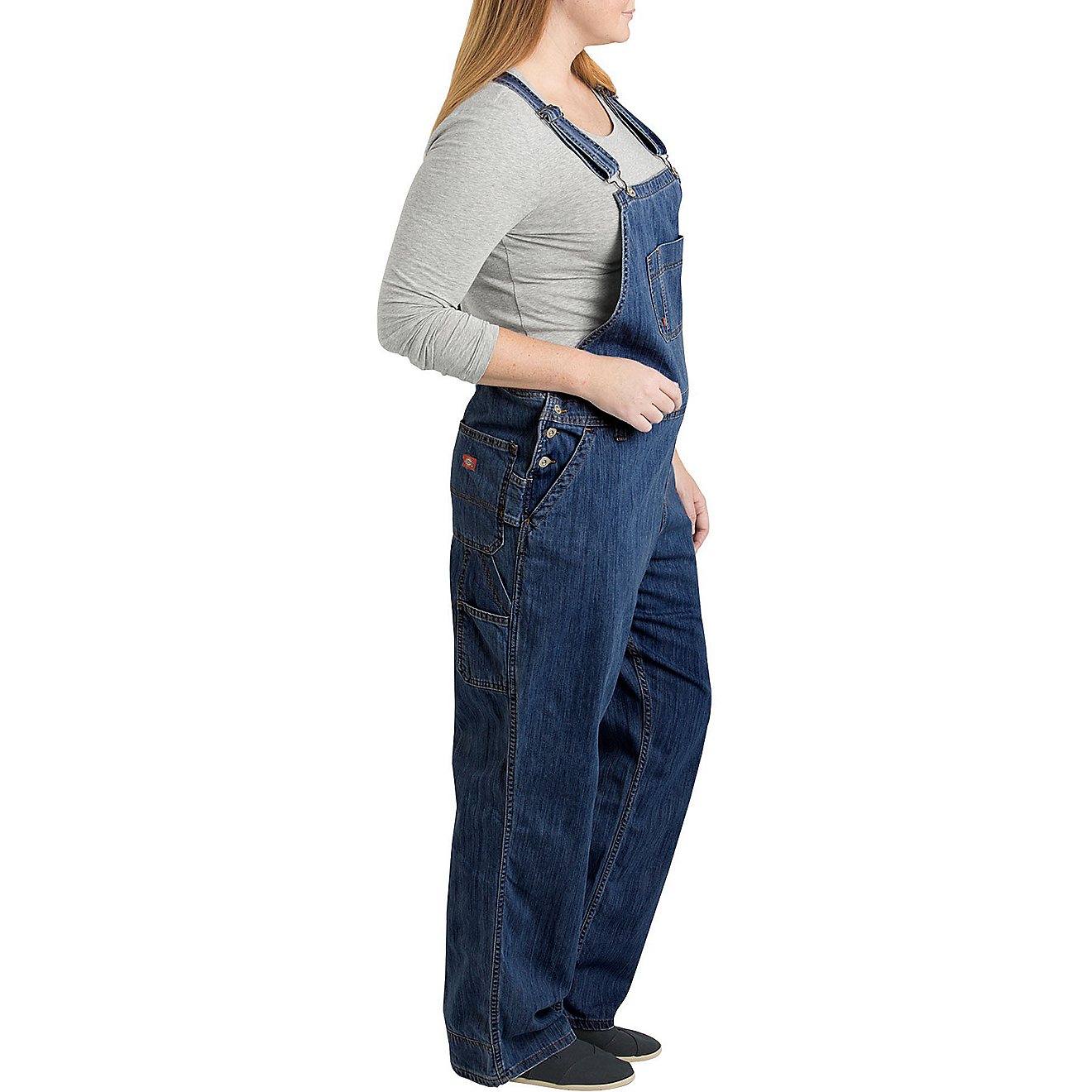 Dickies Women's Relaxed Fit Straight Leg Bib Overall Plus                                                                        - view number 4