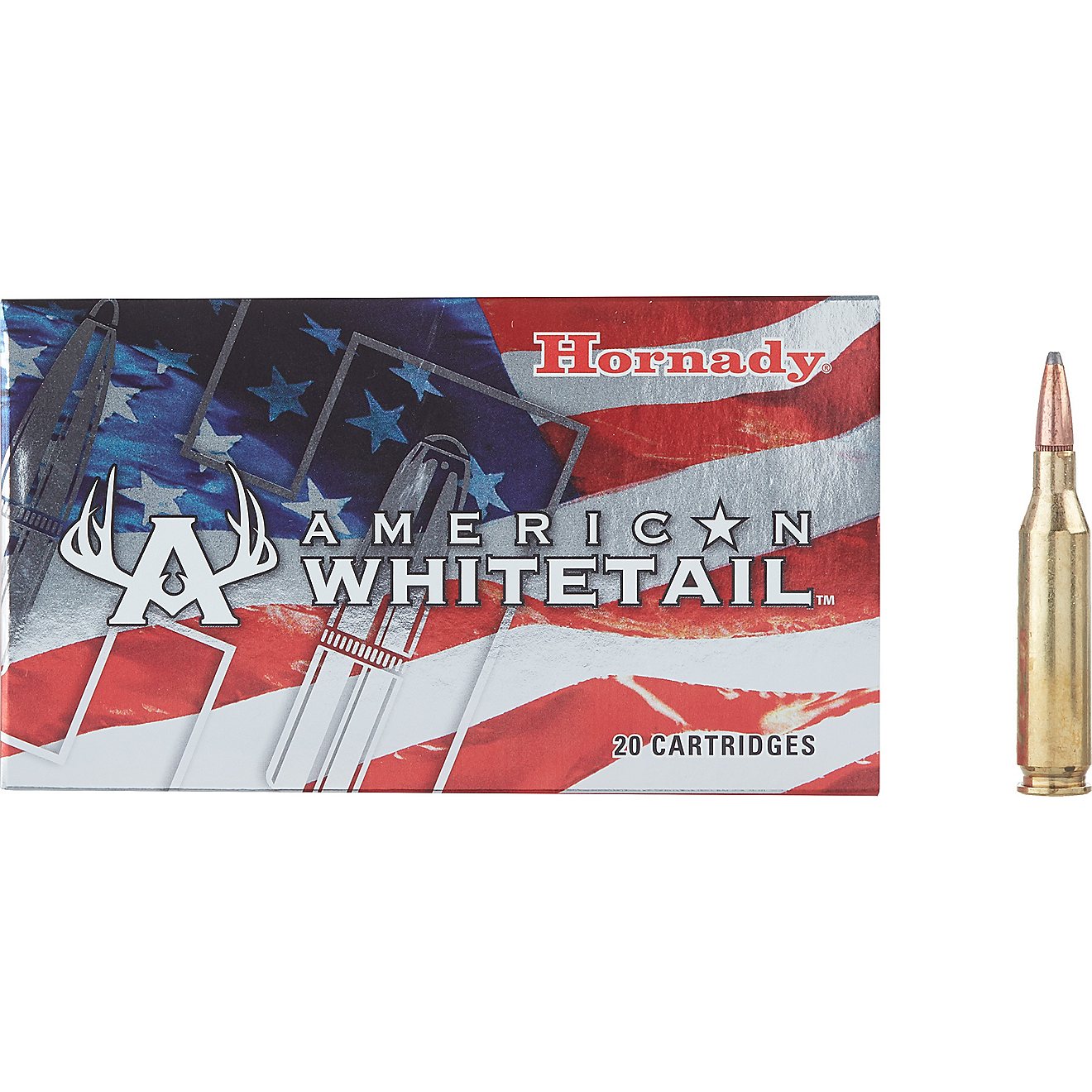 Hornady InterLock® BTSP American Whitetail™ .243 Win 100-Grain Centerfire Rifle Ammunition - 20 Rounds                        - view number 2