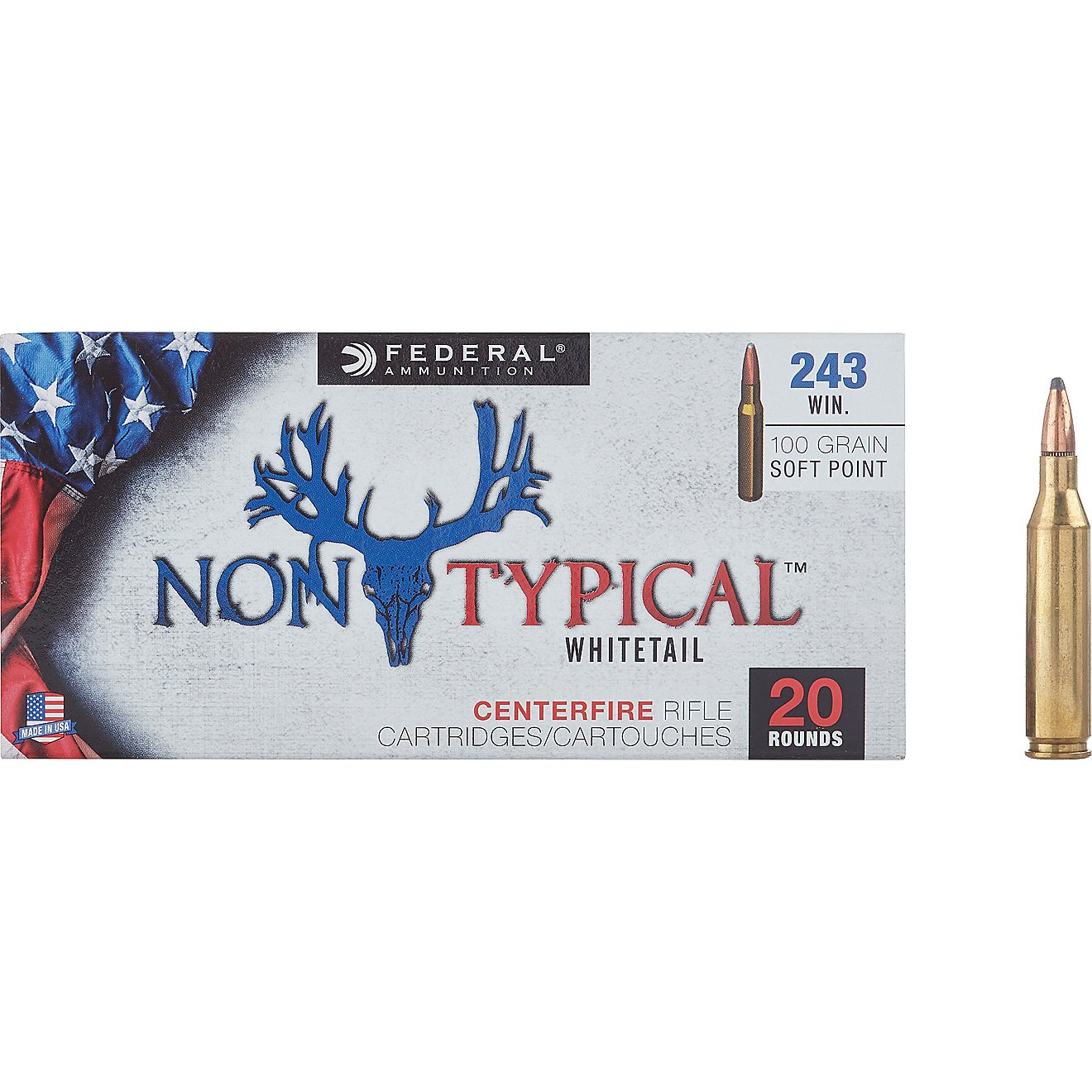 Federal Premium .243 Win 100-Grain Nontypical Rifle Ammunition - 20 Rounds                                                       - view number 2
