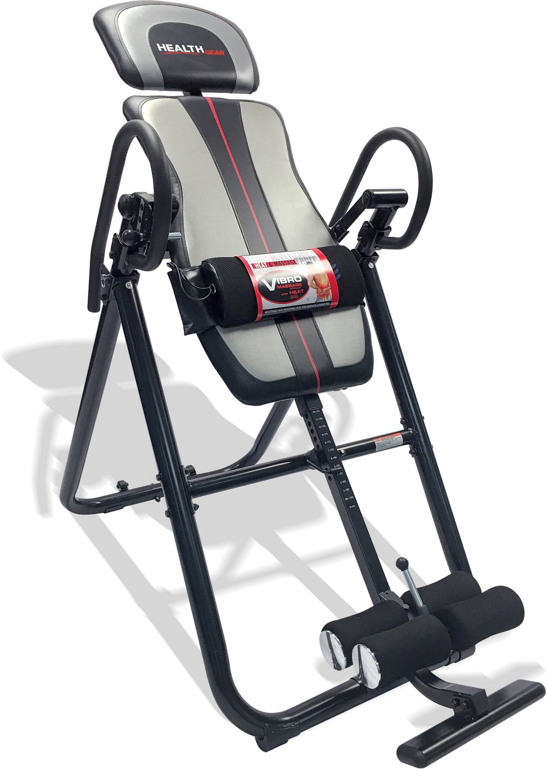 Health Gear Deluxe Inversion Table With Adjustable Heat And Massage Academy