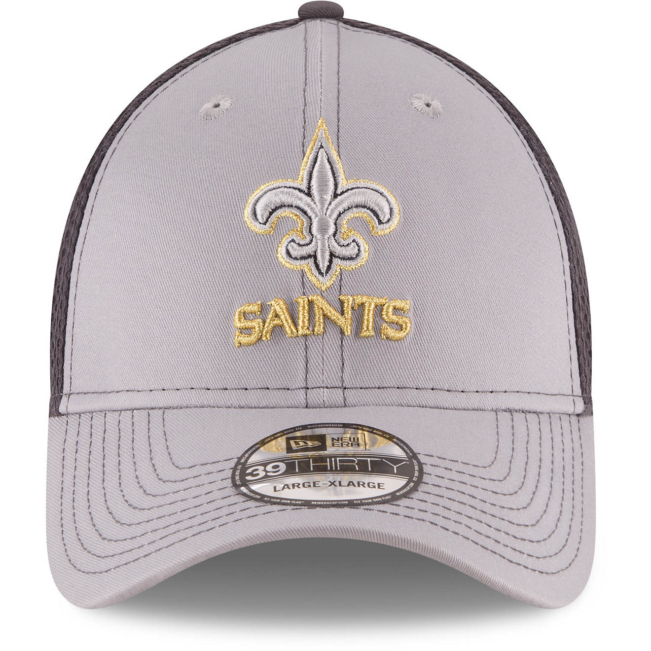 New Era Men's New Orleans Saints 39THIRTY Grayed Out Cap                                                                         - view number 1