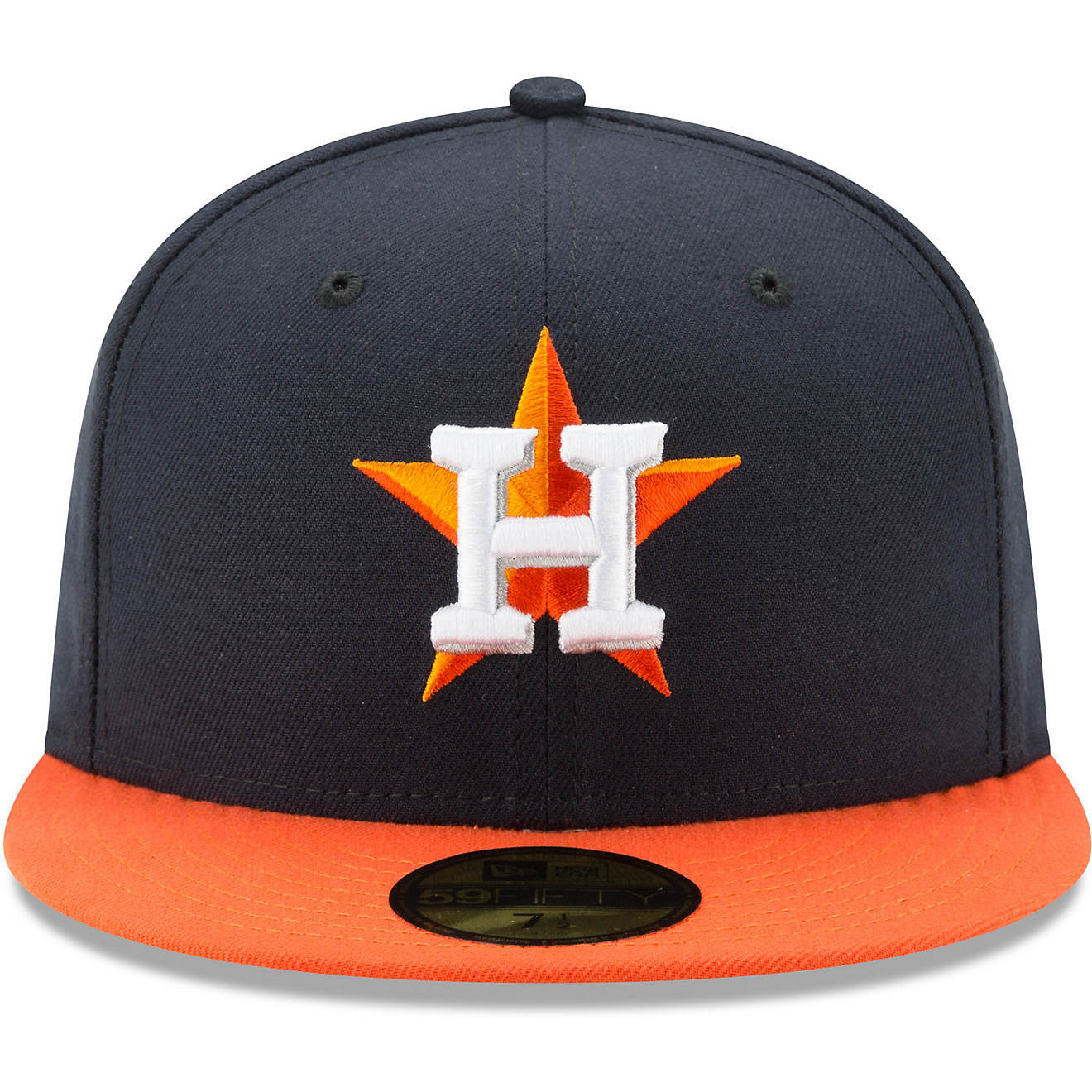 New Era Men's Houston Astros Authentic Collection 59FIFTY Fitted Cap                                                             - view number 1