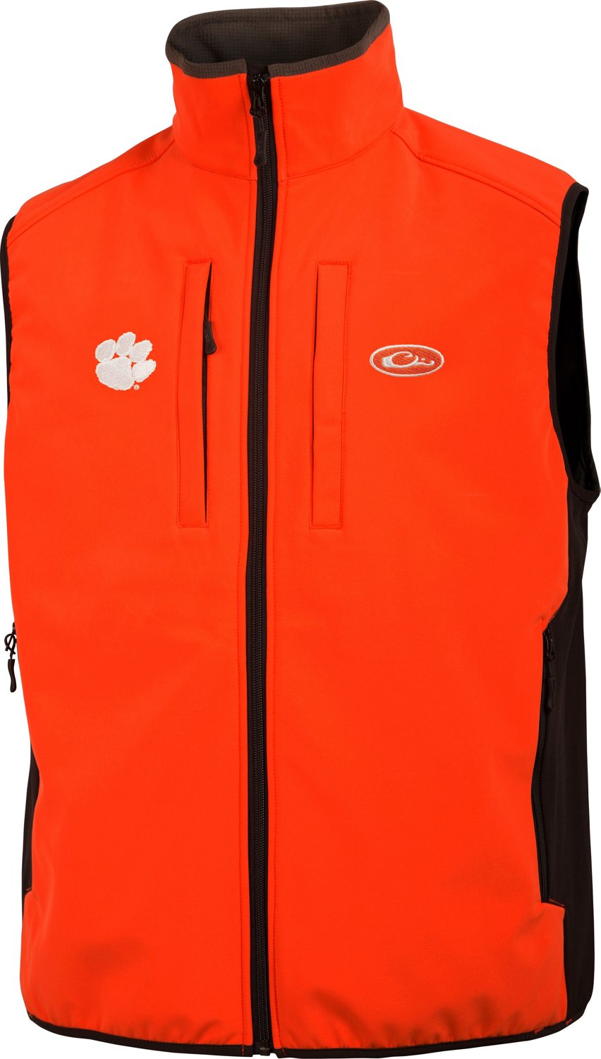 Drake Waterfowl Men's Clemson University Windproof Tech Vest Academy