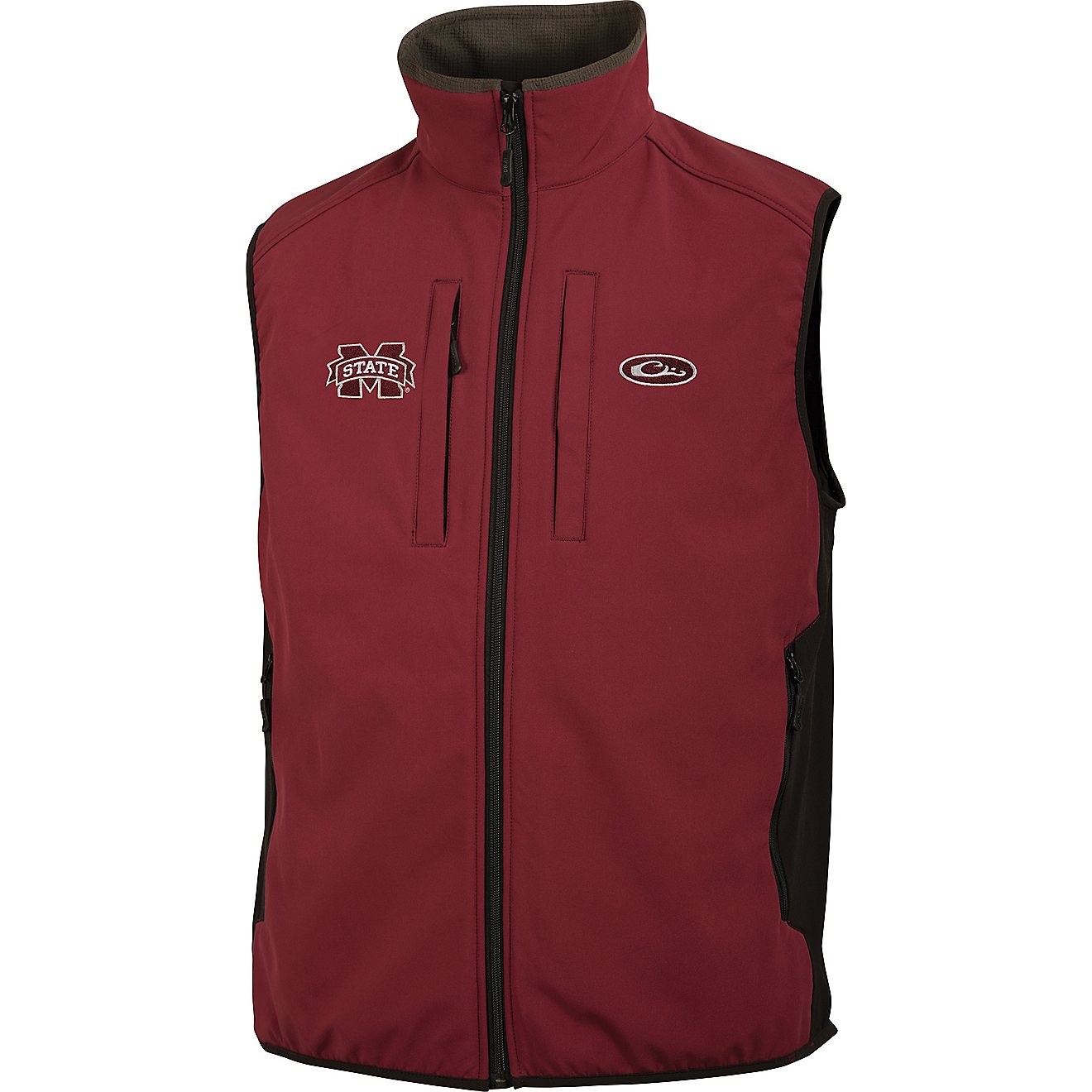 Drake Waterfowl Men's Mississippi State University Windproof Tech Vest                                                           - view number 1