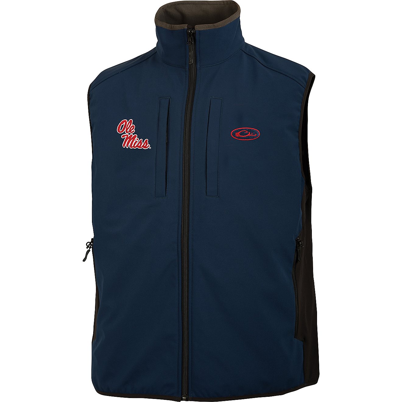Drake Waterfowl Men's University of Mississippi Windproof Tech Vest                                                              - view number 1