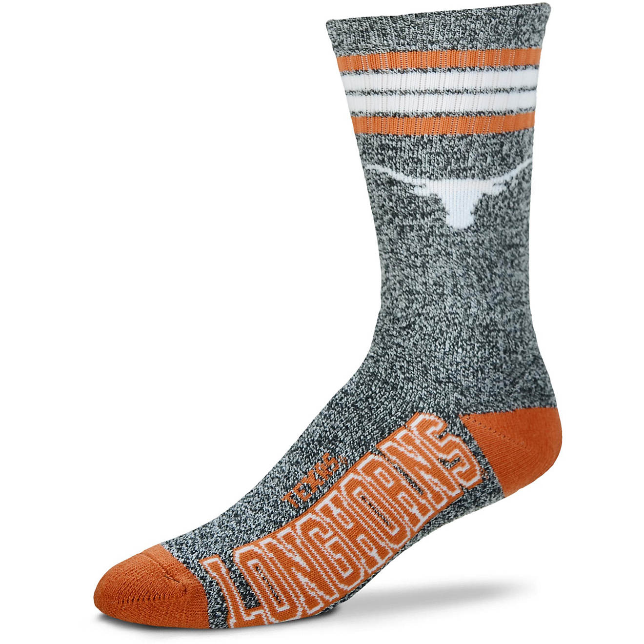 For Bare Feet University of Texas Got Marbled Socks                                                                              - view number 1