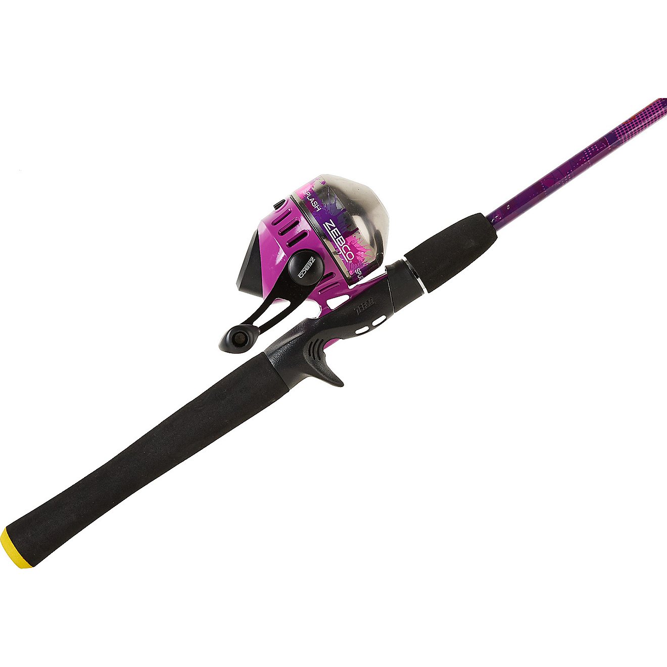 Zebco Splash Purple 6 ft M Freshwater Spincast Rod and Reel Combo                                                                - view number 1