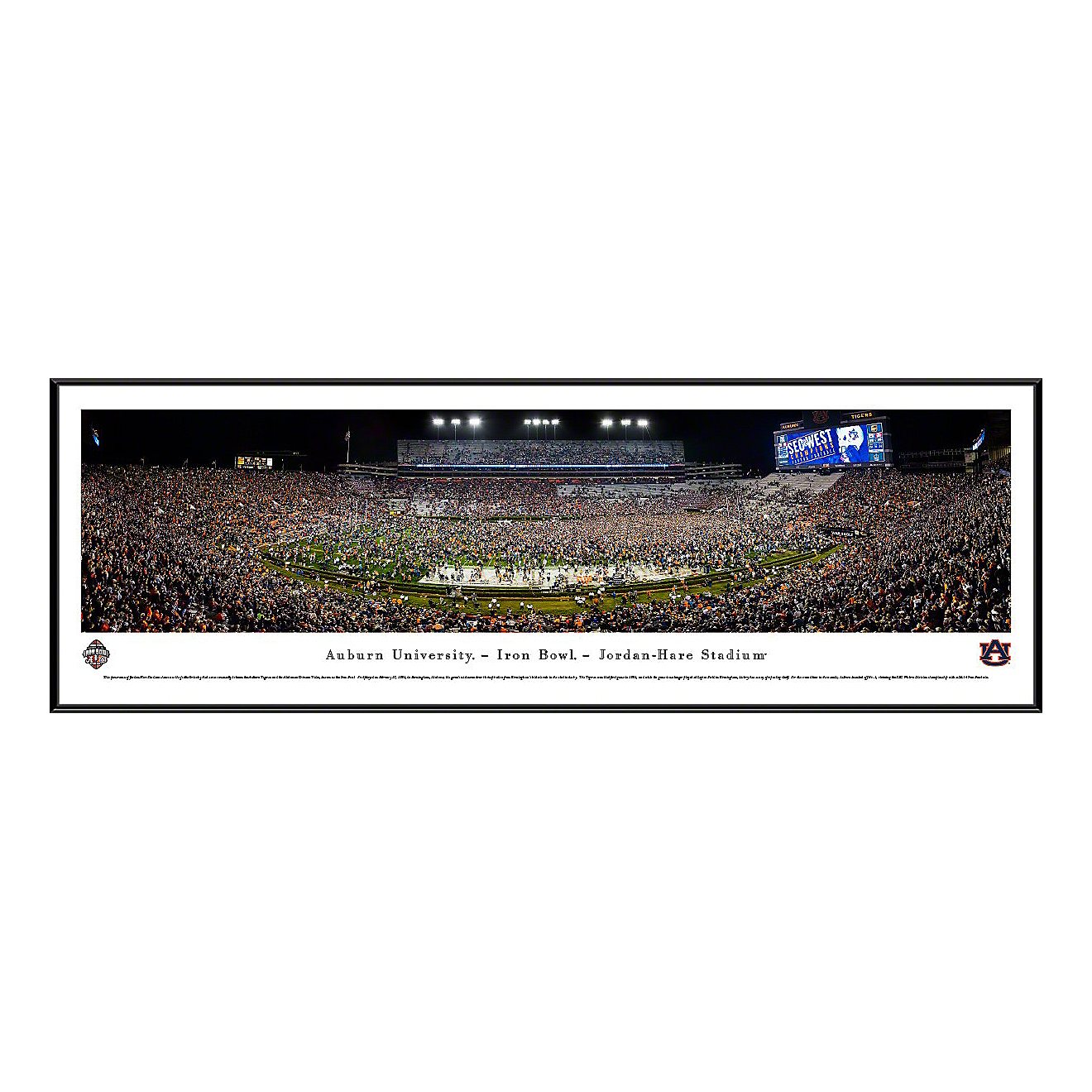 Blakeway Panoramas Auburn University Iron Bowl Jordan-Hare Stadium Standard Framed Panoramic Print                               - view number 1