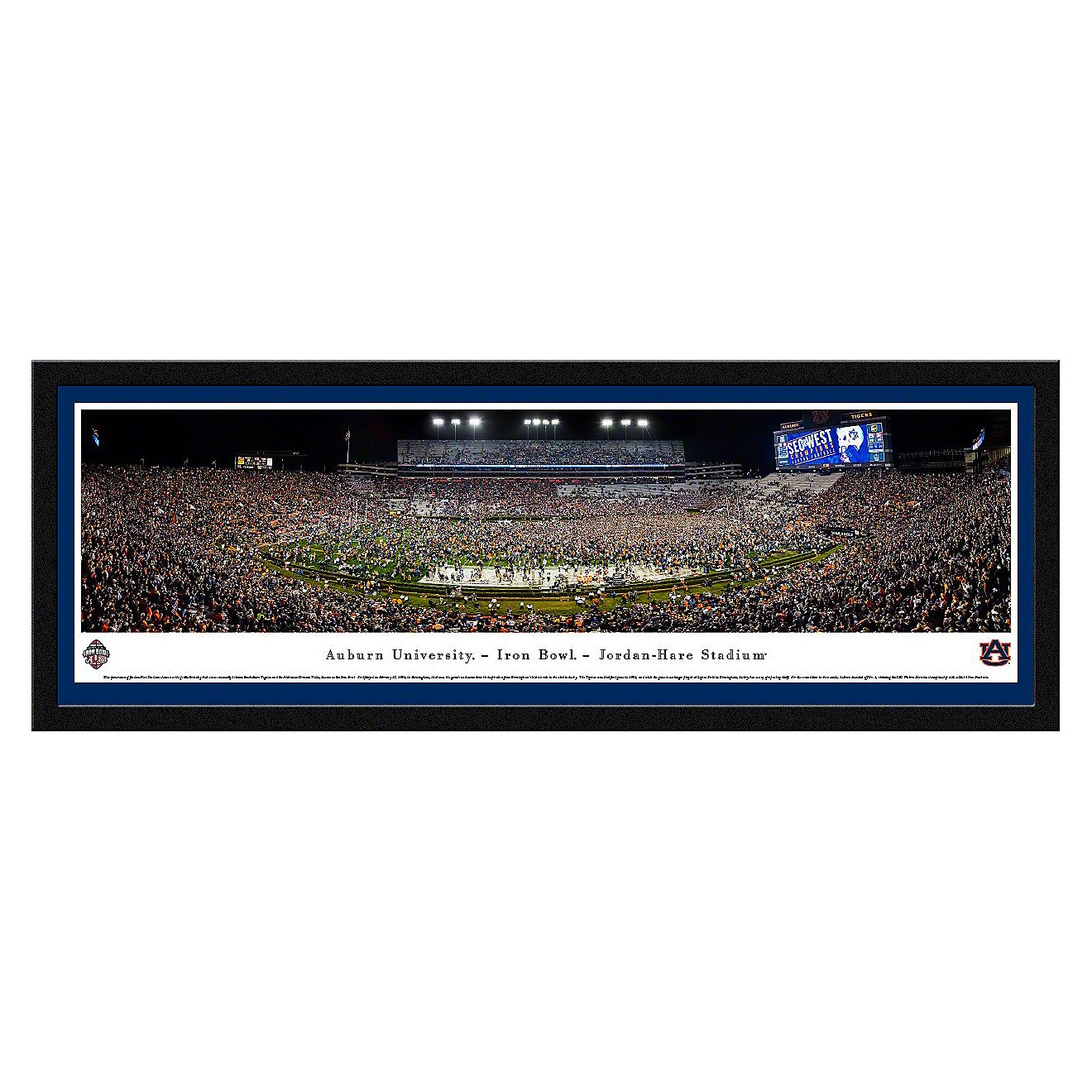Blakeway Panoramas Auburn University Iron Bowl Jordan-Hare Stadium Single Mat Select Framed Panorami                             - view number 1