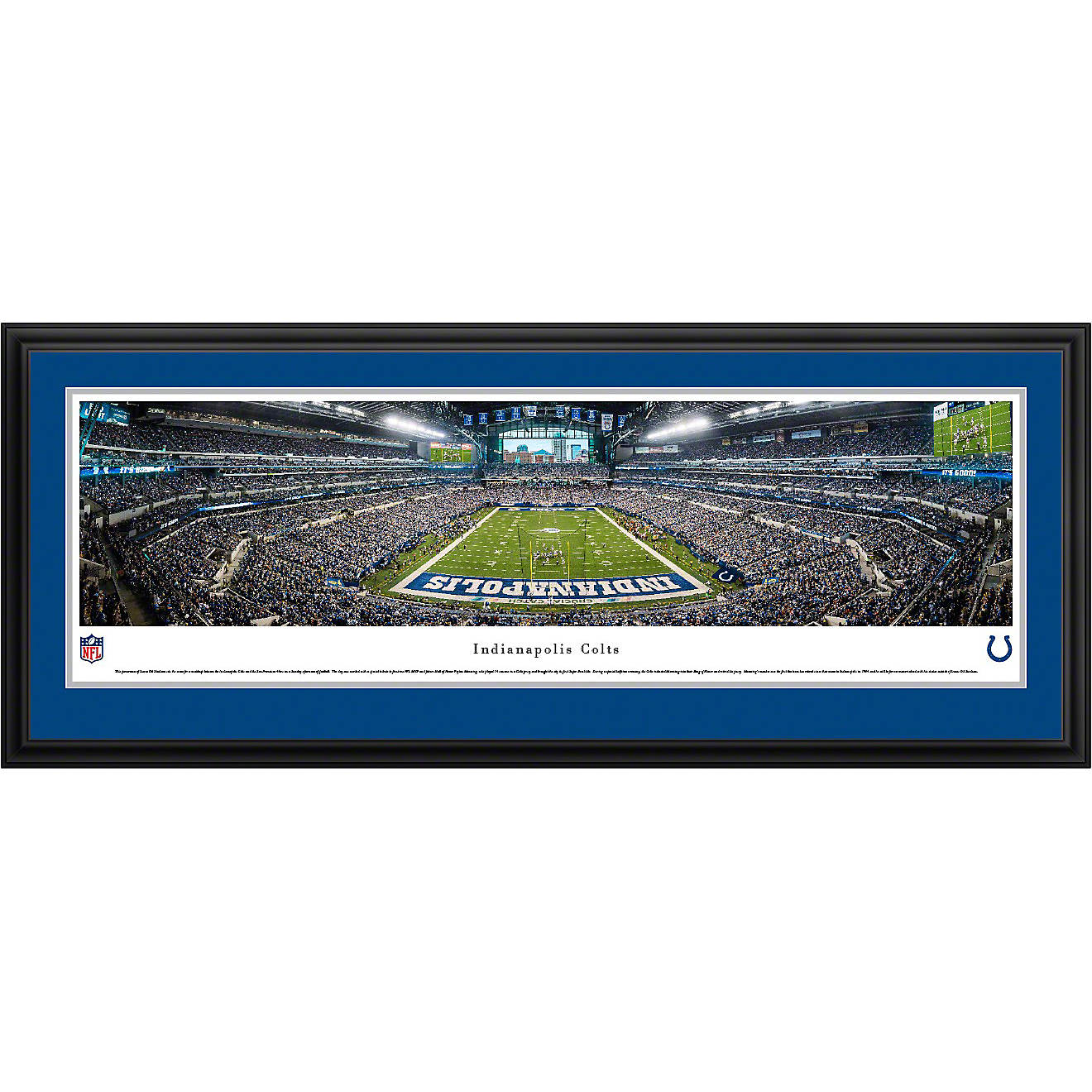 Blakeway Panoramas Indianapolis Colts Lucas Oil Stadium 50 Yd Double Mat Deluxe Framed Panoramic Pri                             - view number 1