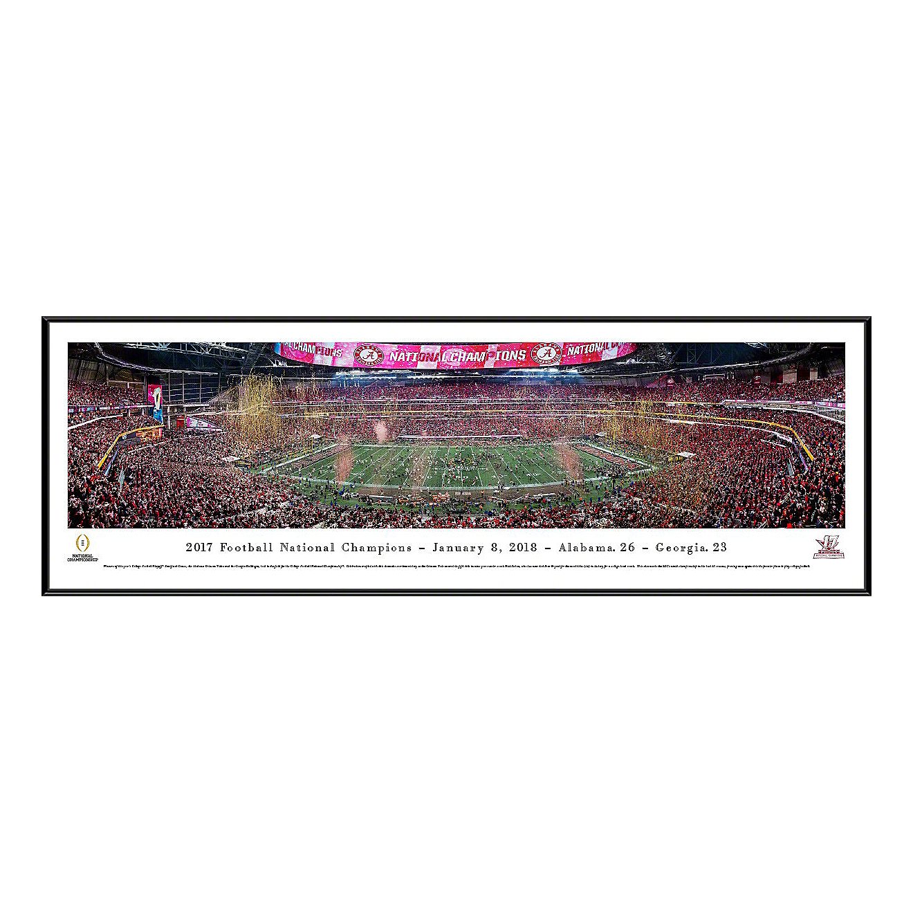 Blakeway Panoramas University of Alabama 2018 National Championship Standard Framed Panoramic Print                              - view number 1
