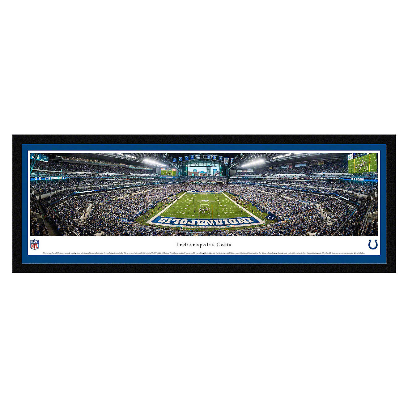 Blakeway Panoramas Indianapolis Colts Lucas Oil Stadium 50 Yd Single Mat Select Frame Panoramic Prin                             - view number 1