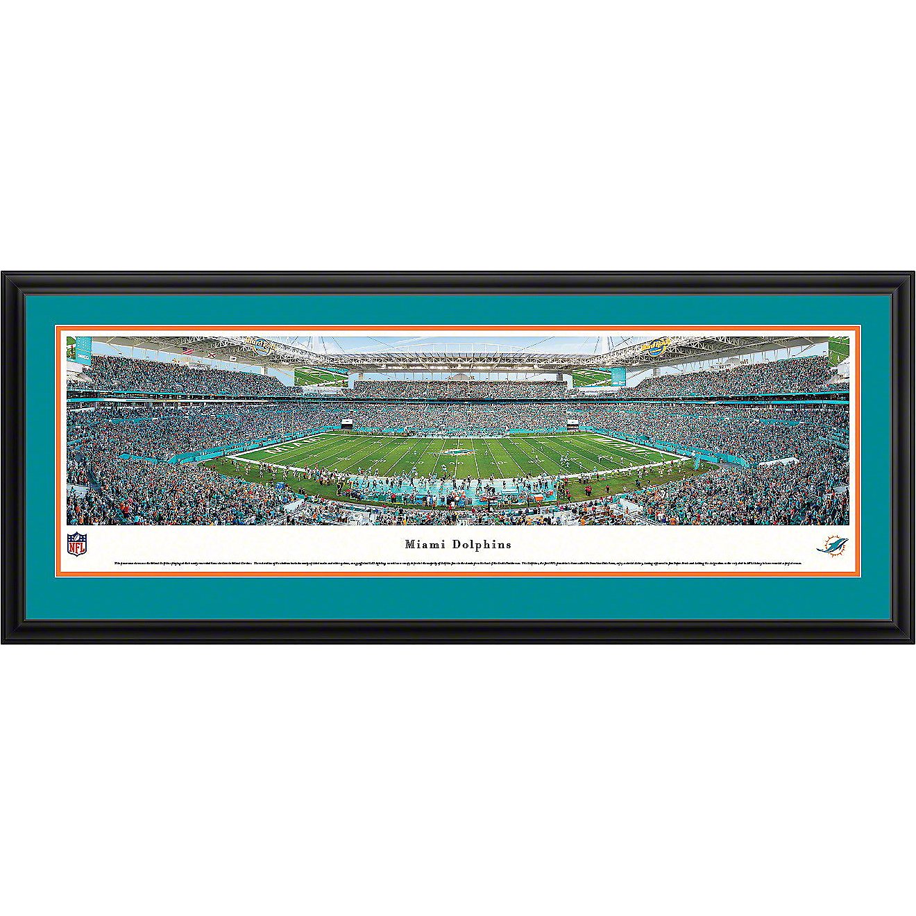 Blakeway Panoramas Miami Dolphins Hard Rock Stadium Double Mat Deluxe Framed Panoramic Print                                     - view number 1